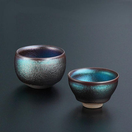 Blue-Purple Kiln Variegated Tea cup Sets - RENCONTRE ZEN&Tea