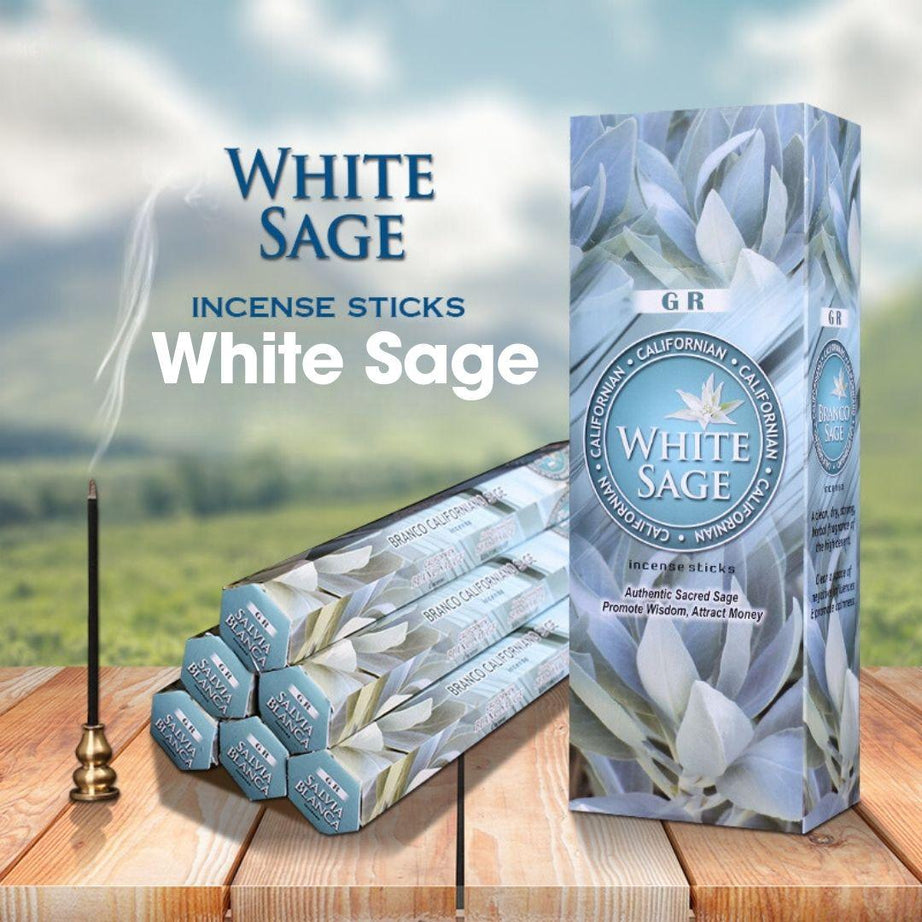 Flute Incense Sticks-White Sage