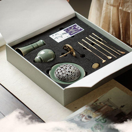 Song Dynasty Style Incense Powder Burner Set - RENCONTRE ZEN&Tea